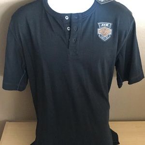 Brand New Harley Davidson short sleeve henley